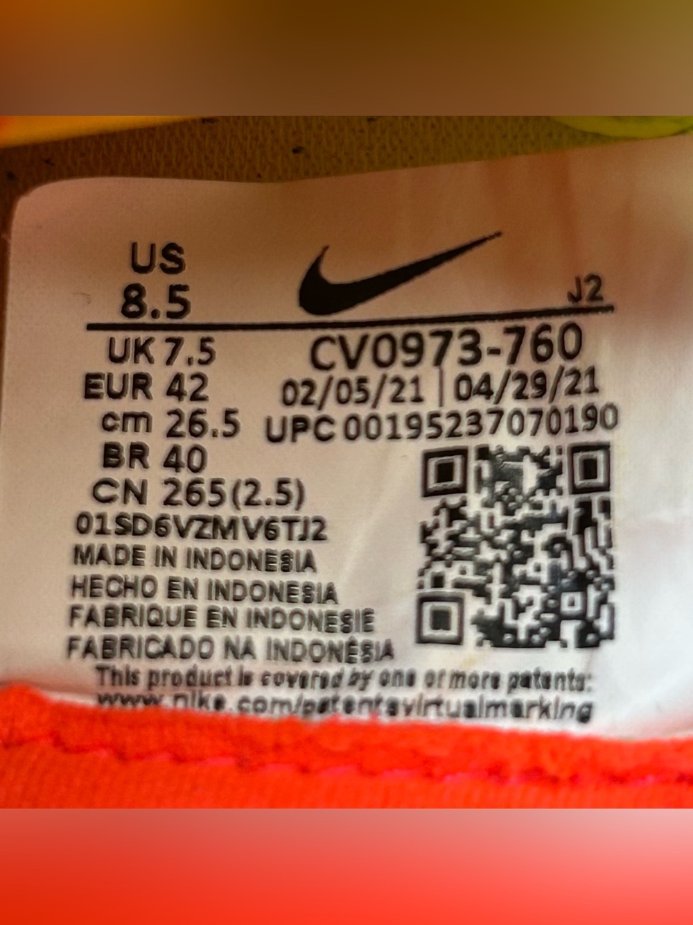 Nike Mercurial Vapor 14 Mens Size 8.5 Soccer Cleats Indoor Turf Futsal Freestyle - Picture 12 of 12